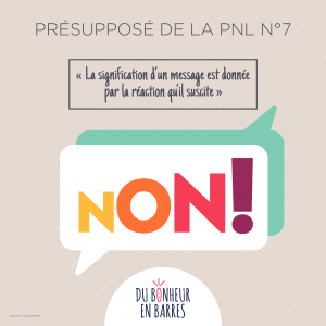 Présupposé de la PNL N°7